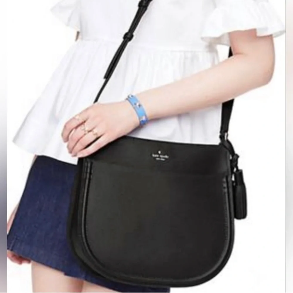 kate spade Black Pebbled Leather Orchard Street Crossbody